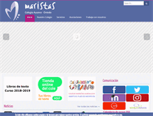 Tablet Screenshot of maristas-oviedo.org